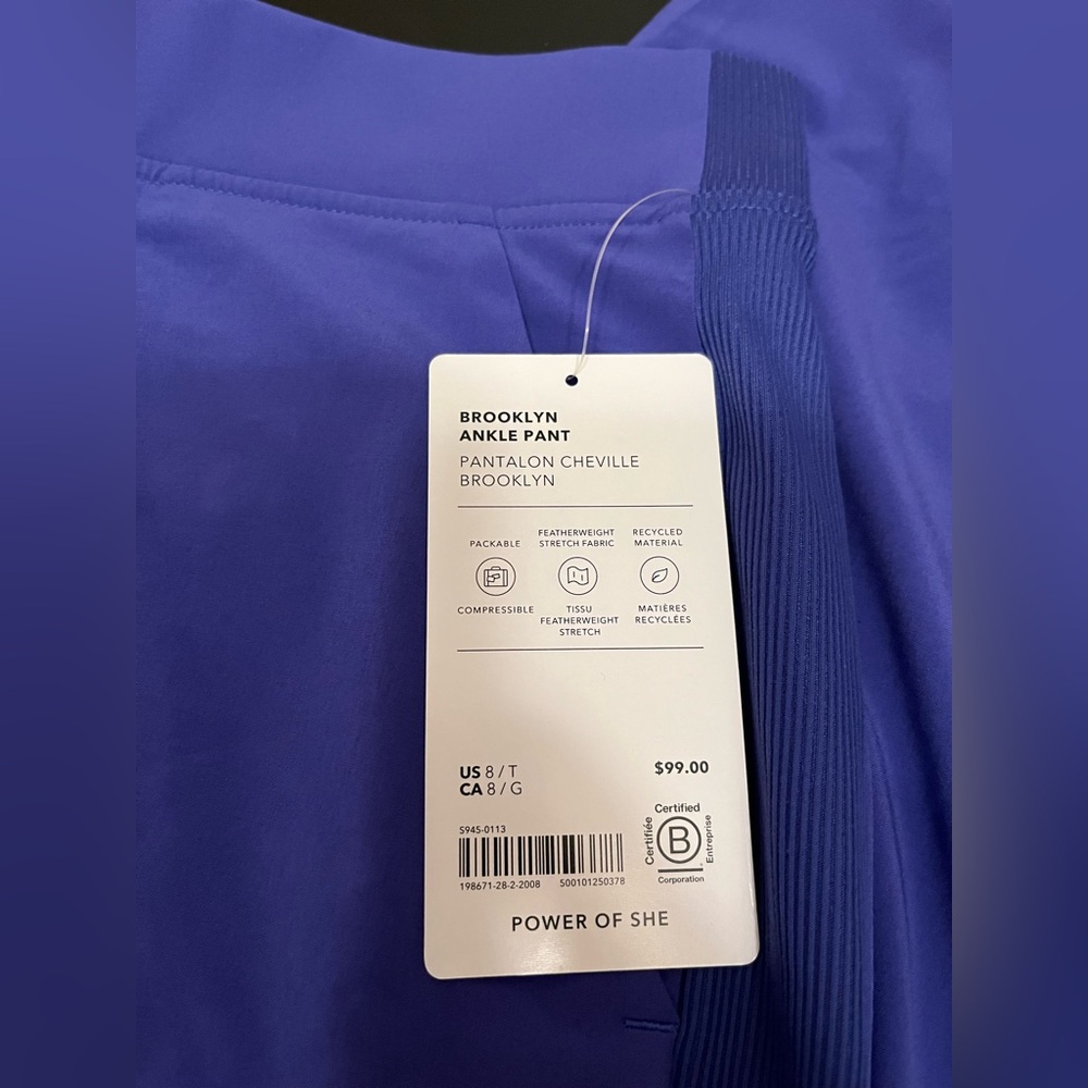 Athleta Brooklyn Mid Rise Ankle Pant 8 Tall - Picture 4 of 11